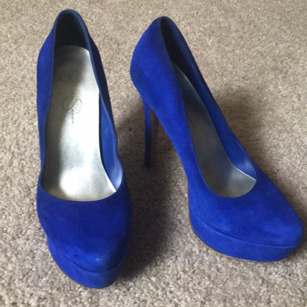 Jessica Simpson Blue heels